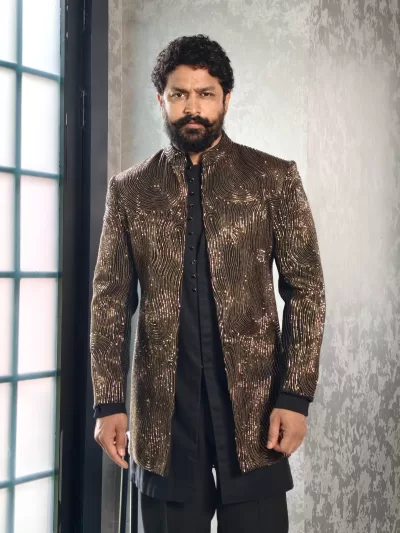 Royal Bronze Open Jacket Set