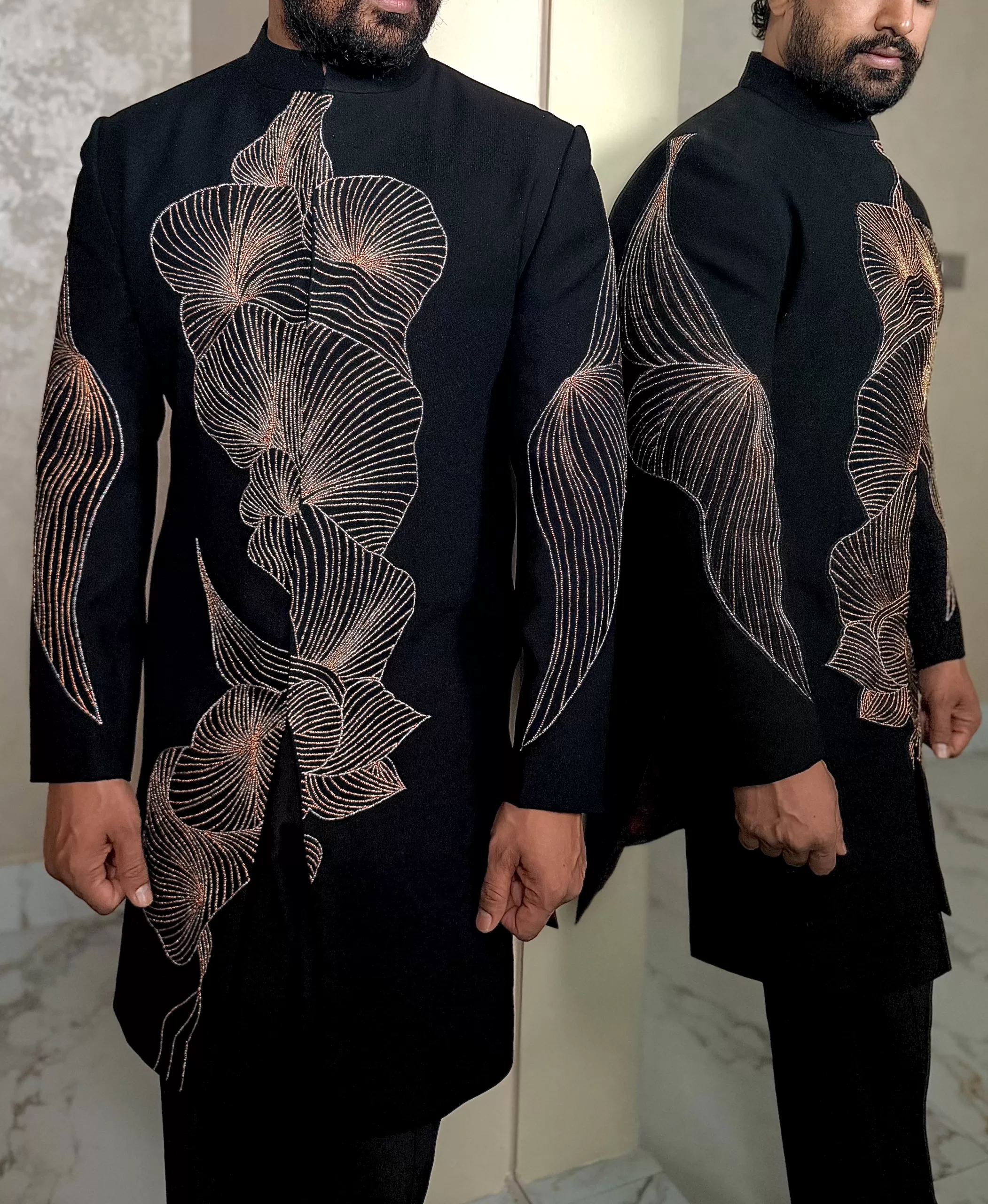 The Celestial Wave Sherwani - Image 6