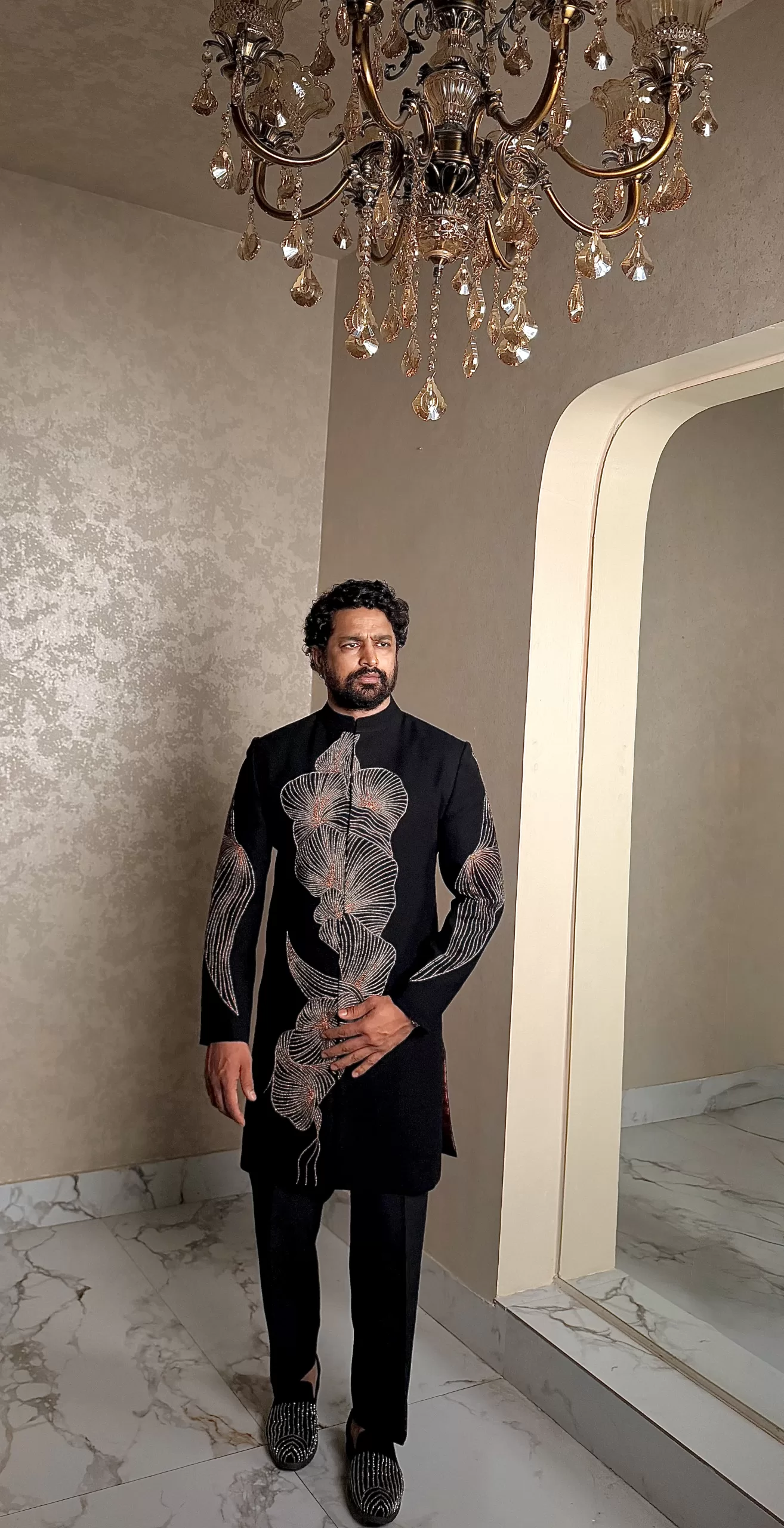 The Celestial Wave Sherwani - Image 7