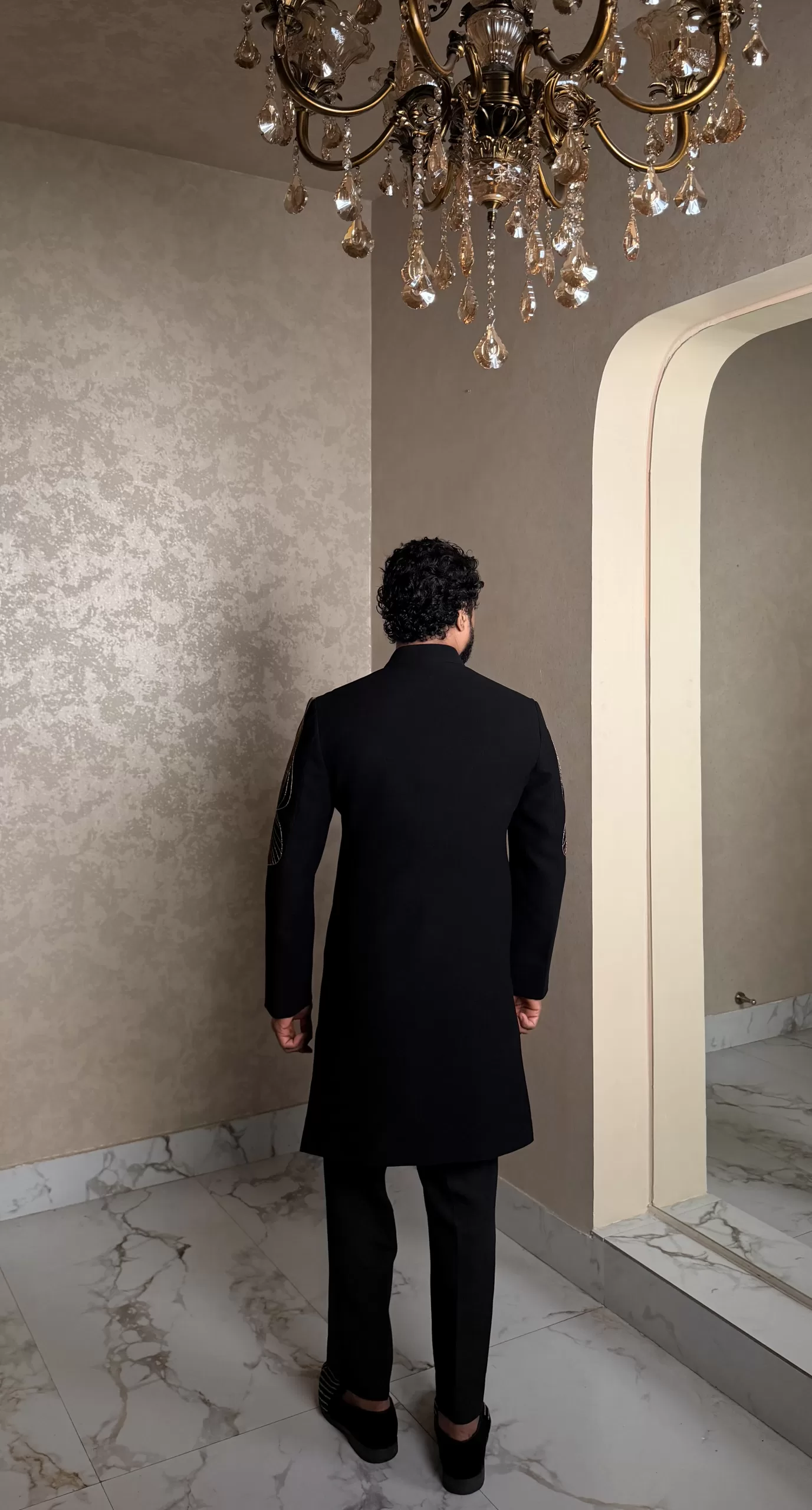 The Celestial Wave Sherwani - Image 4